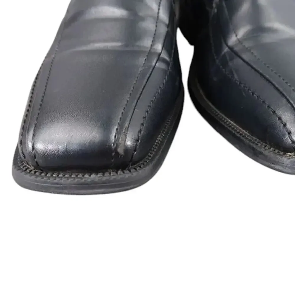 Alfani Shoes Mens 12 Loafer Slip On Dress Formal Classic Ascher Square Toe Black